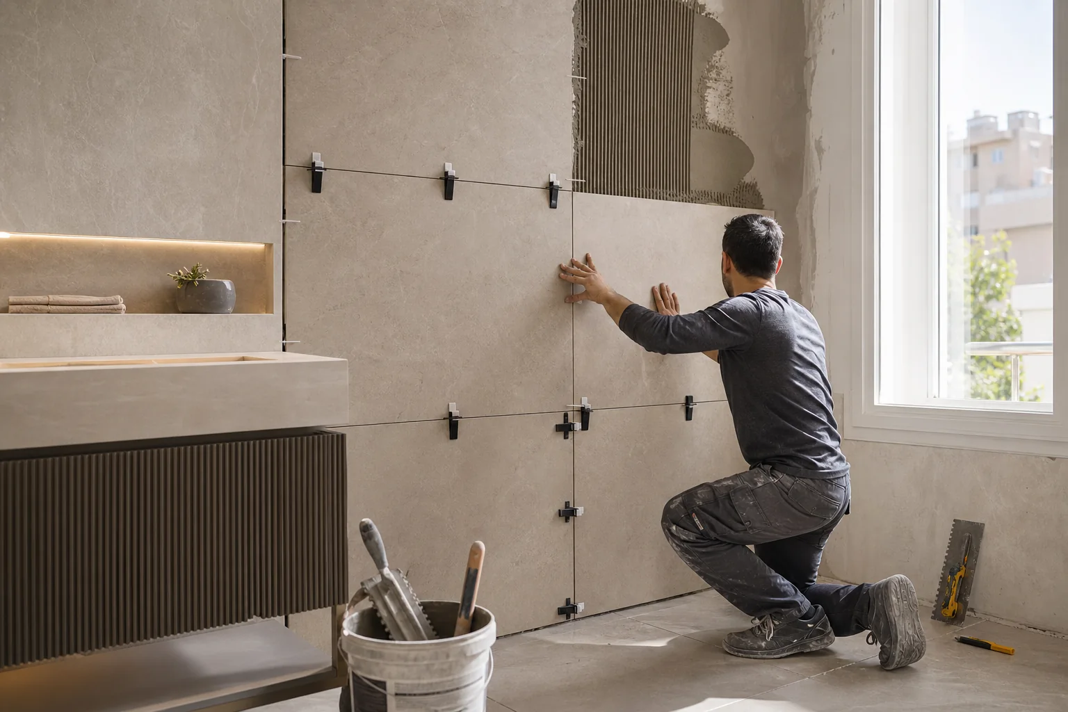 نمونه اجرای کاشی‌کاری